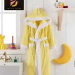 
Unisex kids bathrobe with hood, belt and two pockets-Dream Room
